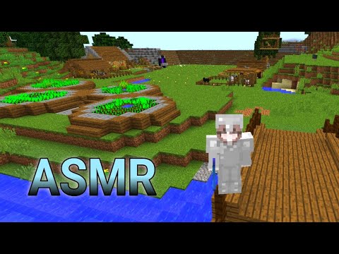 Minecraft Survival #11 ASMR Construyendo zona de cultivos y puente ♡