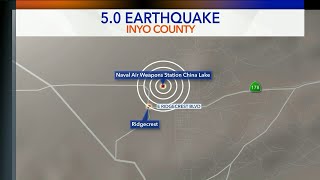Magnitude 5.0 Earthquake Rattles Inyo County
