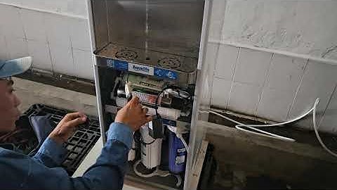 Kỹ thuật HƯỚNG DẪN lắp cây máy lọc nước 3 vòi lạnh công nghiệp vỏ tủ inox | Lọc nước Aqualife