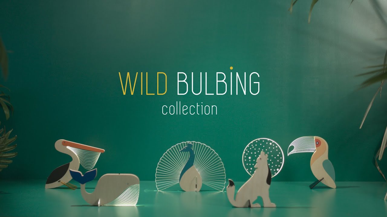 Wild BULBING® - Colourful, Portable Lamps, with a Magnet!  The original 2D/3D optical illusion lamps