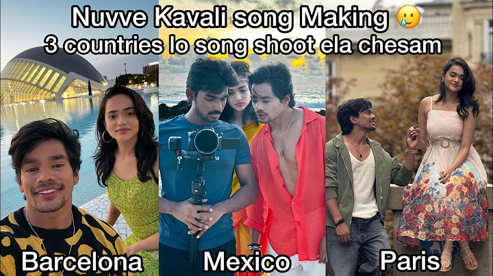 Nuvve Kavali song Making video || Mehaboob Dil Se || Sri Satya || Bhargav Ravada || BTS || Europe