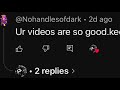 @Nohandlesofdark this is the shoutout from you. Thank you for being so nice.