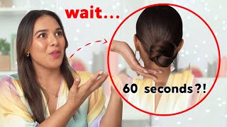 1- MINUTE Hairstyles for BUSY GIRLS | Testing Lazy Hair Hacks