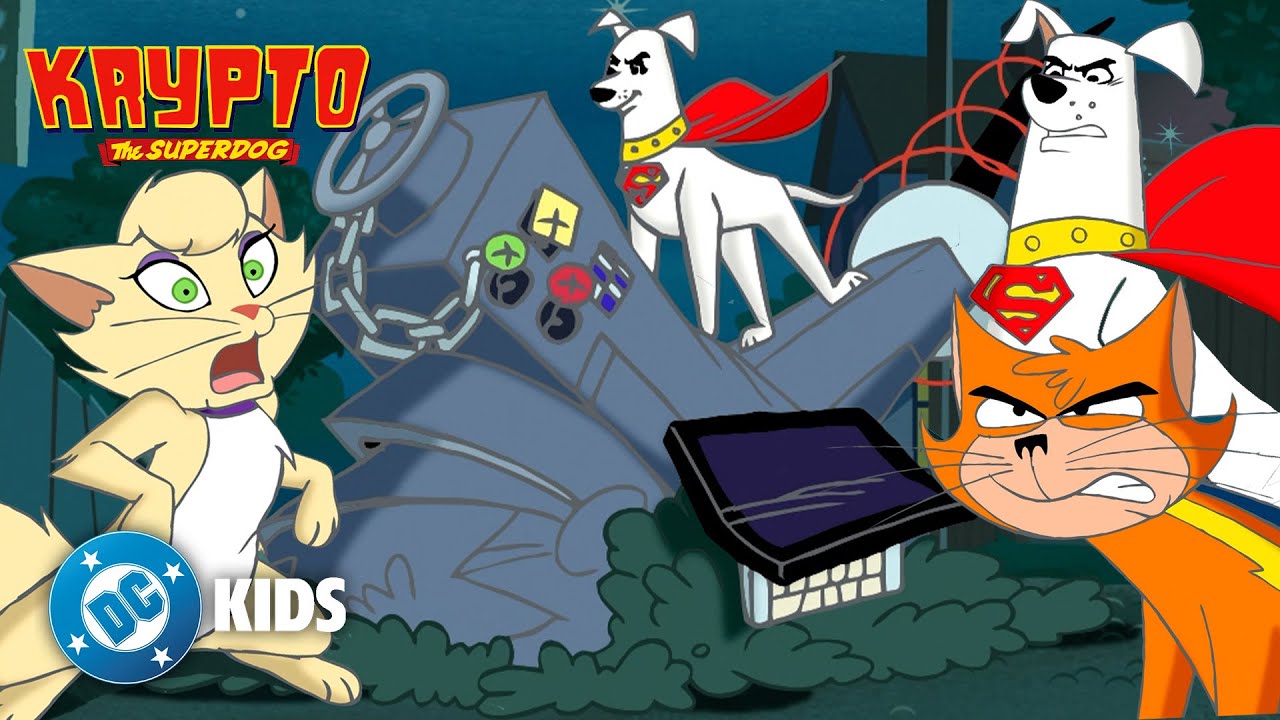 Krypto & Streaky Stop the Sinister Delilah! 😼 | #Krypto The Superdog #