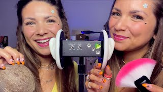 ASMR 4K Soft Girls Put You To Sleep and Help You Relax - Tapping, Inaudible Whispers, Mouth Sounds screenshot 5