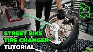 Rabaconda Street Bike Tire Changer Tutorial  How to change a motorcycle tire