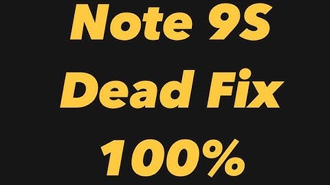 Redmi Note 9S Dead Fix 100% No Power On 100%