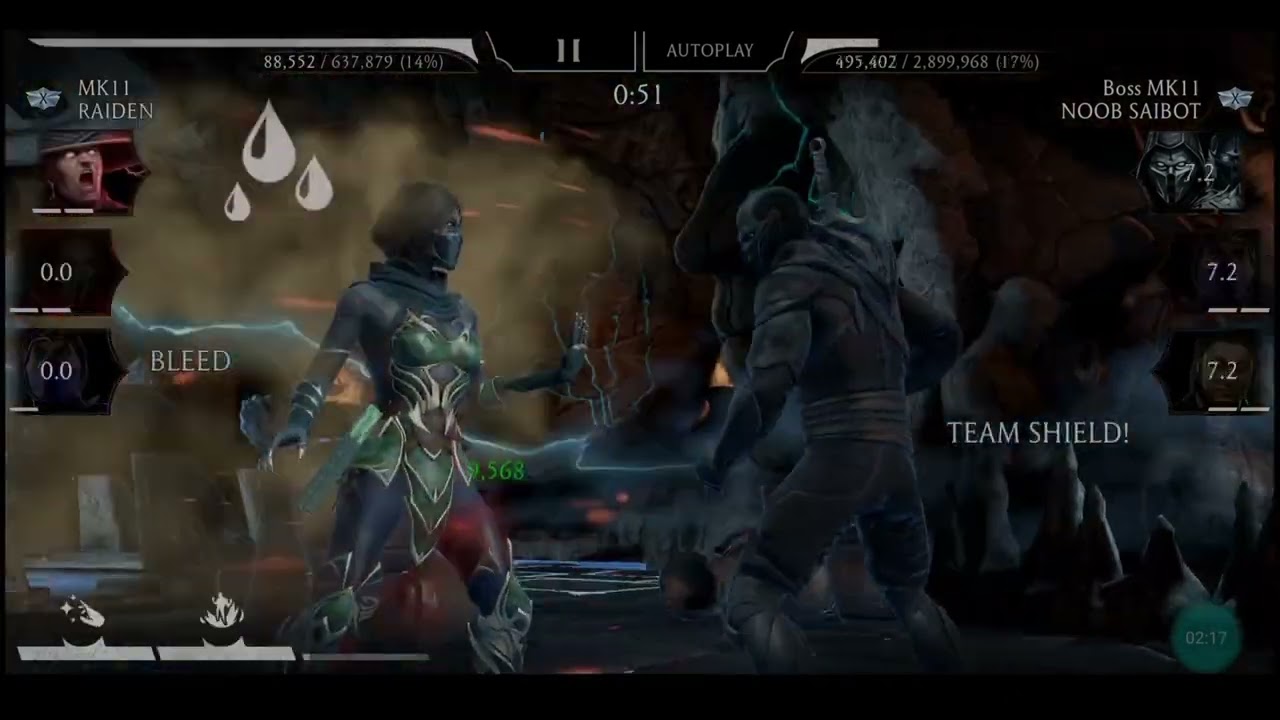 MK Mobile. Boss 180 Gameplay + Reward! Rain & Raiden Strategy! Elder Wind Tower Fatal.