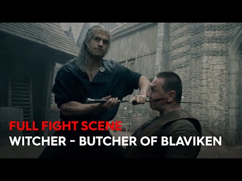Wiedźmin - Rzeźnik z Blaviken | The Witcher - Butcher of Blaviken | Full Fight Scene |