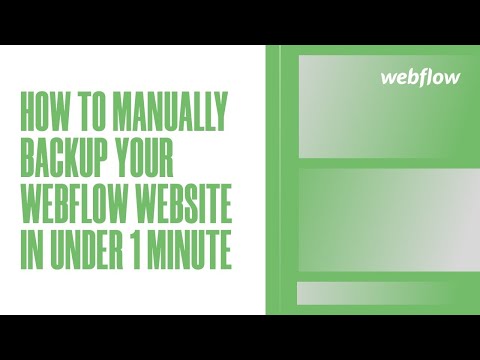 How to Manually Backup Your Webflow Website in Under 1 Minute