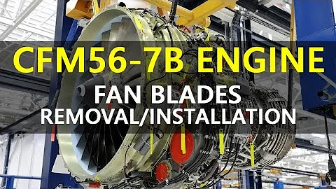 CFM56-7B: Rimozione/Installazione delle pale del ventilatore