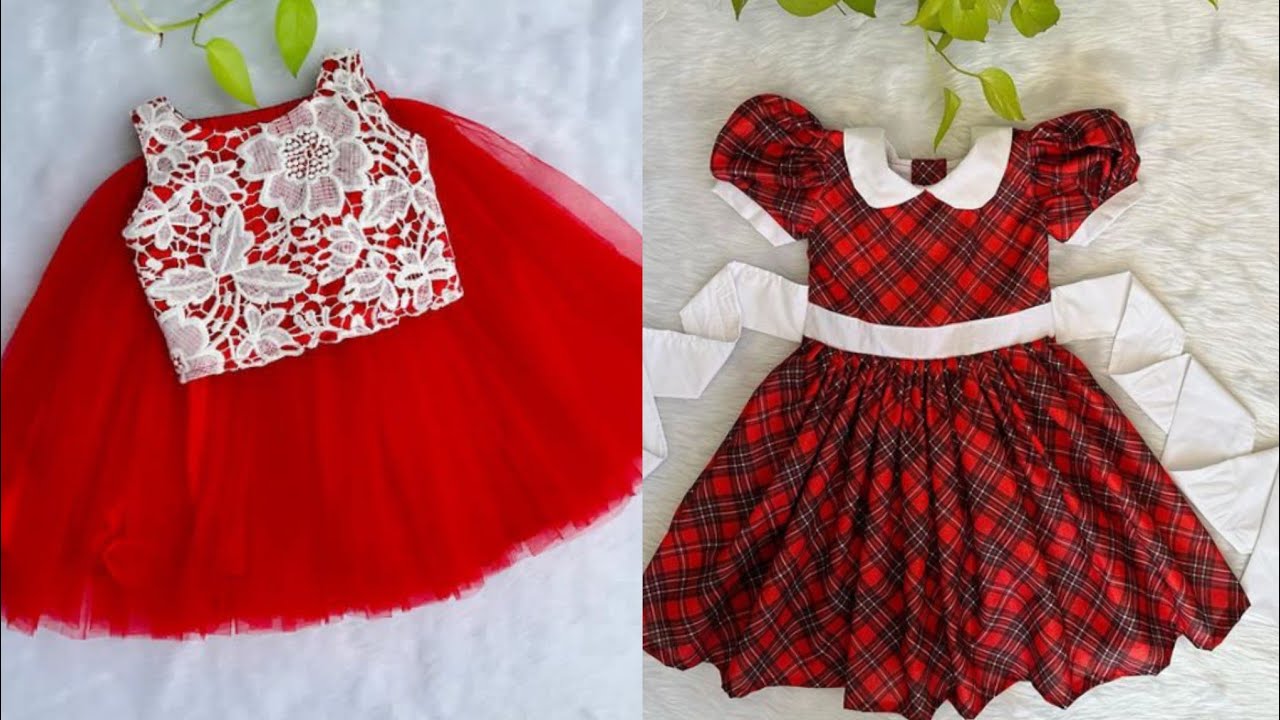 Red christmas dress for baby girl at Rs 700/piece in Mumbai | ID:  2853087952397