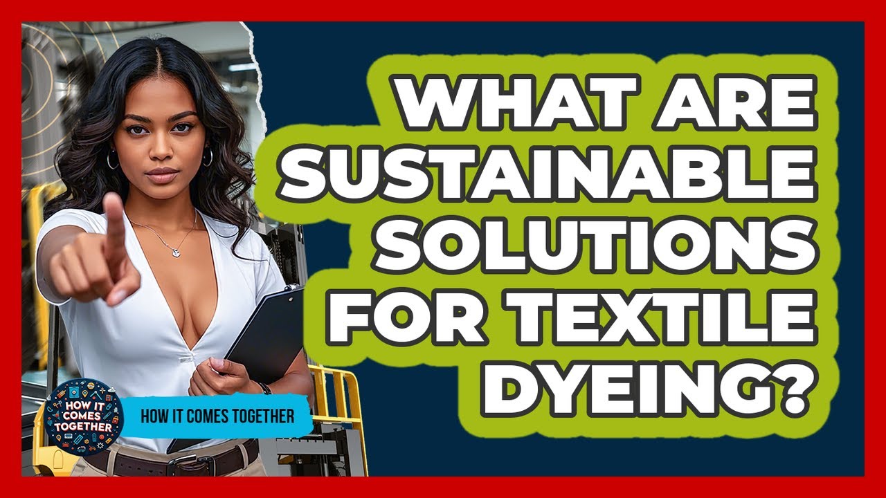 What Are Sustainable Solutions For Textile Dyeing? - How It Comes Together