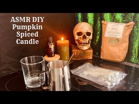 ASMR Deutsch | Kerzen DIY Halloween Pumpkin Spiced Candle | ASMR German