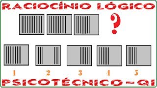 Raciocínio Lógico Figuras Sequências Psicotécnicos QI Quociente de