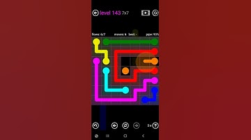 How To Solve Flow Free 7x7 Mania Level 143 Easy Board Walk Through Solution Walkthrough