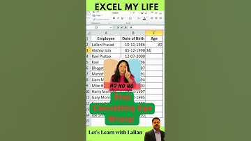 Excel Magic: Calculate Age in SECONDS! ⏱️ #agecalculation #DateTimeExcel #shorts #viralreels #tips