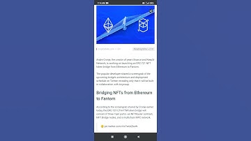 An Ethereum (ETH) to Fantom (FTM) NFT bridge is coming #Shorts #ETHandFantim #ETHBULL