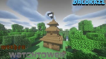 [Minecraft] How to Build an Wooden Watchtower
