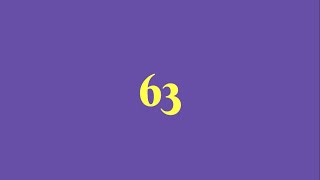 Skip counting by 63
