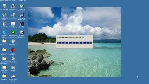 Installing the Realtek 8185 wireless driver utility on Windows 2000