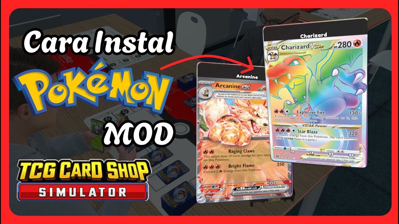 Cara install Pokemon MOD di TCG Card Shop Simulator - YouTube