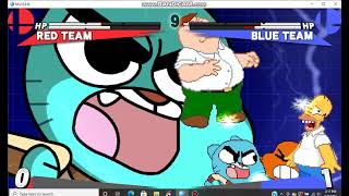 Mugen Battle (request) Homer and Gumball Vs Peter and Darwin