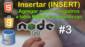 Insertar registros en tabla de Mysql usando Node js y javaScript