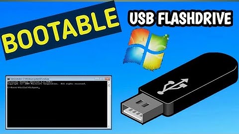 How to create Bootable usb flashdrive using cmd(command promt)
