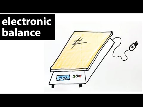 Video: How To Draw Up An Electronic Balance