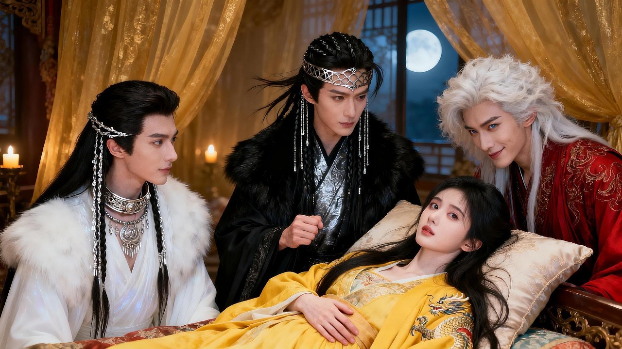 Fingiendo estar enferma en la cama,tres hombres increíblemente guapos la rodean.【FULL】#250628bxB2