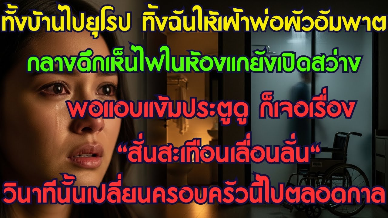 ทั้งบ้านไปยุโรป ทิ้งฉันให้เฝ้าพ่อผัวอัมพาต กลางดึกเห็นไฟในห้องแกยังเปิดสว่าง พอแอบแง้มประตูดู...