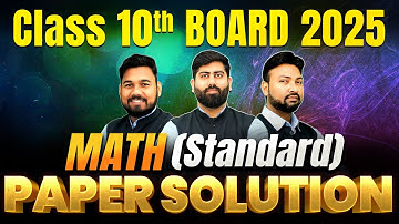 🔴Class 10th MATHEMATICS (Standard) Answer Key 2025 | LIVE PAPER SOLUTION | CBSE BOARD EXAM 2025