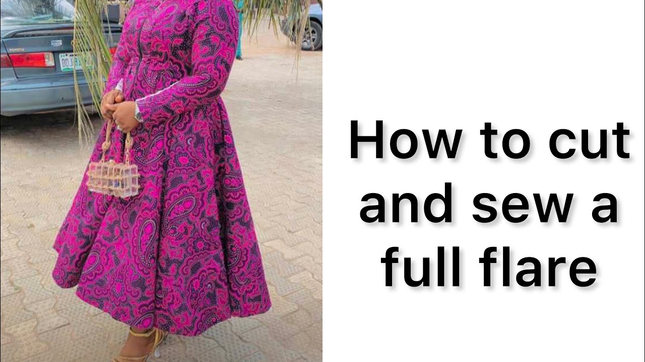 How to cut and sew a full flare#howto #flare