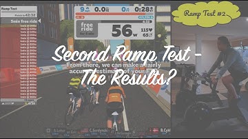 Second ramp test using Zwift