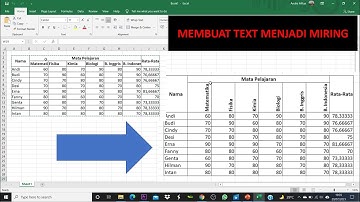 Tutorial Cara Membuat Text Miring di Excel dan Word