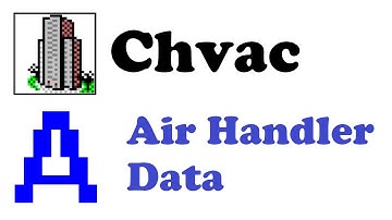 Elite Software Chvac Load Calculations - Entering Air Handler Data