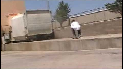 kick flip off small loading dock