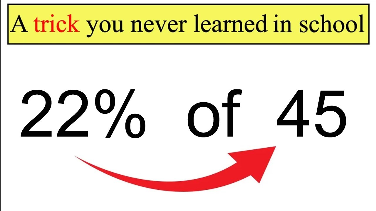 Best Percentage Trick ( Mental Trick) | You Should Learn This Trick
