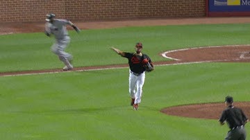 CLE@BAL: Despaigne starts a nice 1-6-3 double play