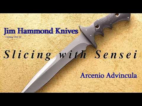 with Sensei video #1 the initial cutting-test performance of the Flesheater knife. - YouTube