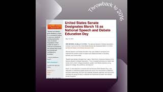World Speech Day Throwback To 2016