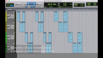 MIDI demo - Meantone vs Equal temperament