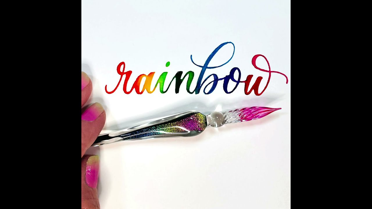 Glass Pen Lettering YouTube
