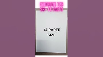 Real comparison - A4 Size PAPER vs Samsung TAB S9+ FE