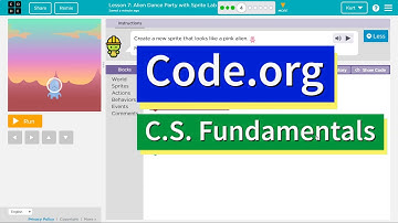 Code.org Alien Dance Party with Sprite Lab Part 4 Answers | Course E & F Lesson 7 & 3 Express 25