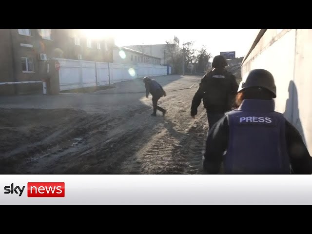 Ukraine Invasion: Sky News team under heavy fire as they were ambushed by Russian forces
