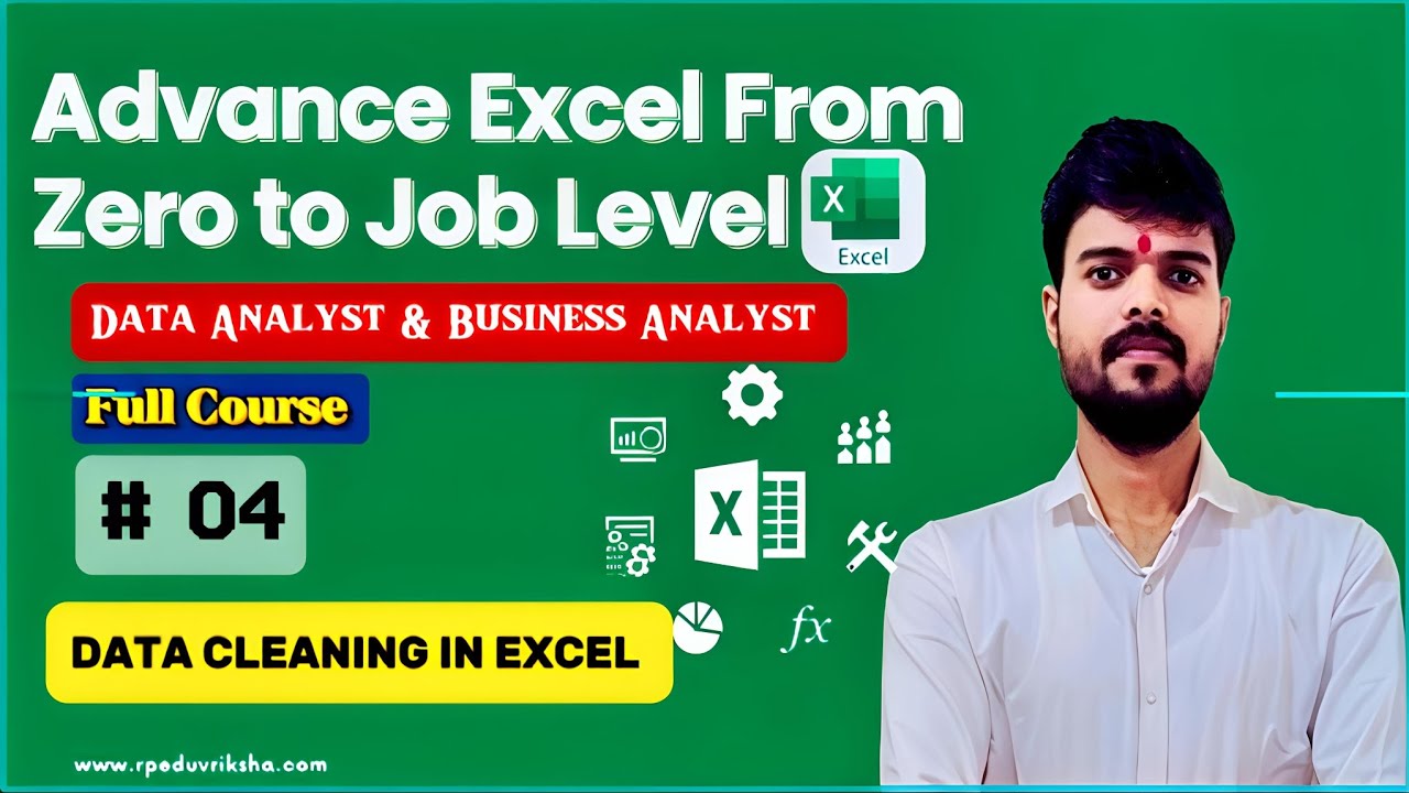 Lec:-04 Excel Data Cleaning & Preparation, Remove Duplicates, Blank Rows, Errors Hindi full Practice