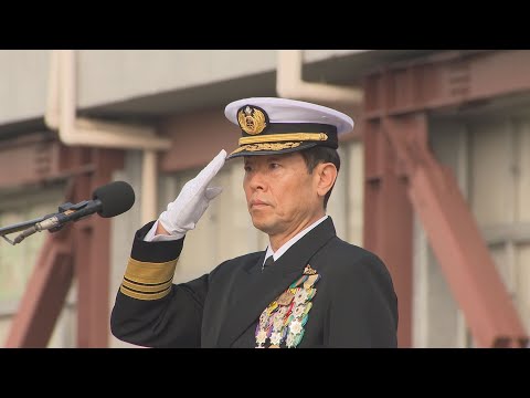 Rear Admiral Tatsuya Fukuda (57) assumes new post as commander of