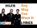 Michael Learns to Rock - Any Way You Want It (Owl Lyrics)